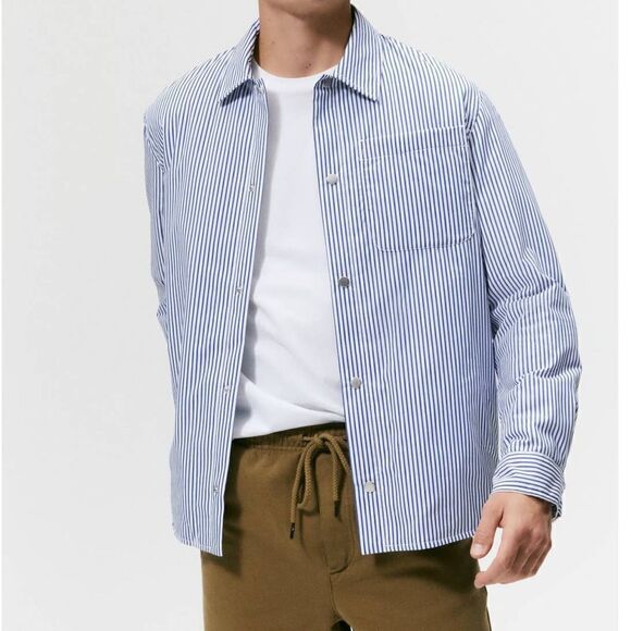Striped Cotton Padded Jacket ZARA New - Picture 1 of 9